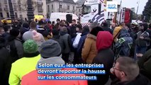 Hongrie : les camionneurs manifestent à Budapest contre l'augmentation des péages routiers