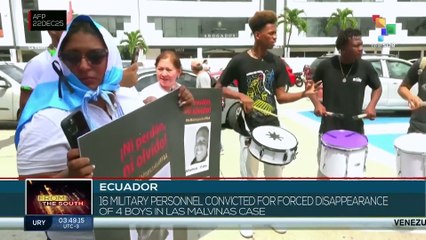 Ecuador: 16 military personnel convicted for forced disappearance of 4 boys in Las Malvinas case