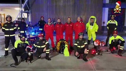 Gli auguri dei Vigili del fuoco di Sassari nel video delle feste