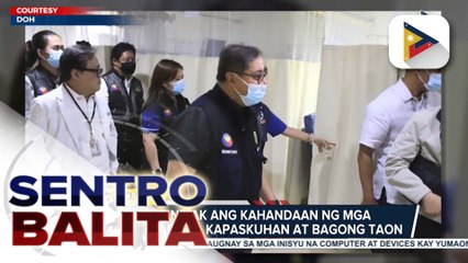 DOH, tiniyak ang kahandaan ng mga ospital para sa kapaskuhan at Bagong Taon