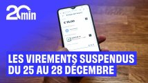 Attention, vous ne pourrez pas faire de virement bancaire entre le 25 et le 28 décembre
