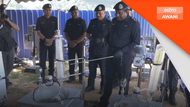 Polis serbu makmal dadah dalam kebun durian, rampas syabu RM38 juta
