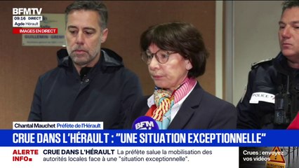 “Une situation exceptionnelle qui ne s’était pas vue depuis 1994,” explique Chantal Mauchet, préfète de l’Hérault à propos de la crue