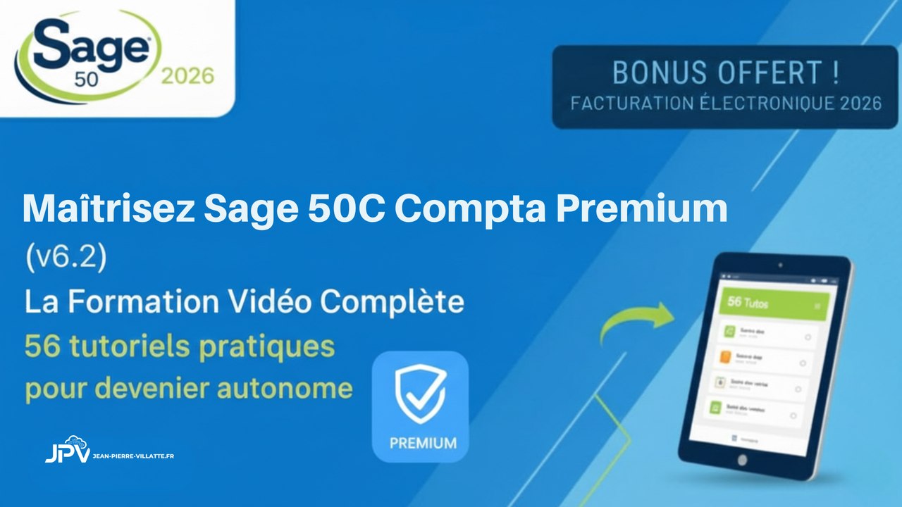 Tuto Sage 50c Cloud Premium v6.2 : Présentation de la formation complète (56 vidéos)