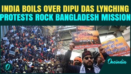 BREAKING: Delhi PROTESTS Outside Bangladesh Embassy Over Hindu Man’s Lynching | Yunus Govt RATTLED