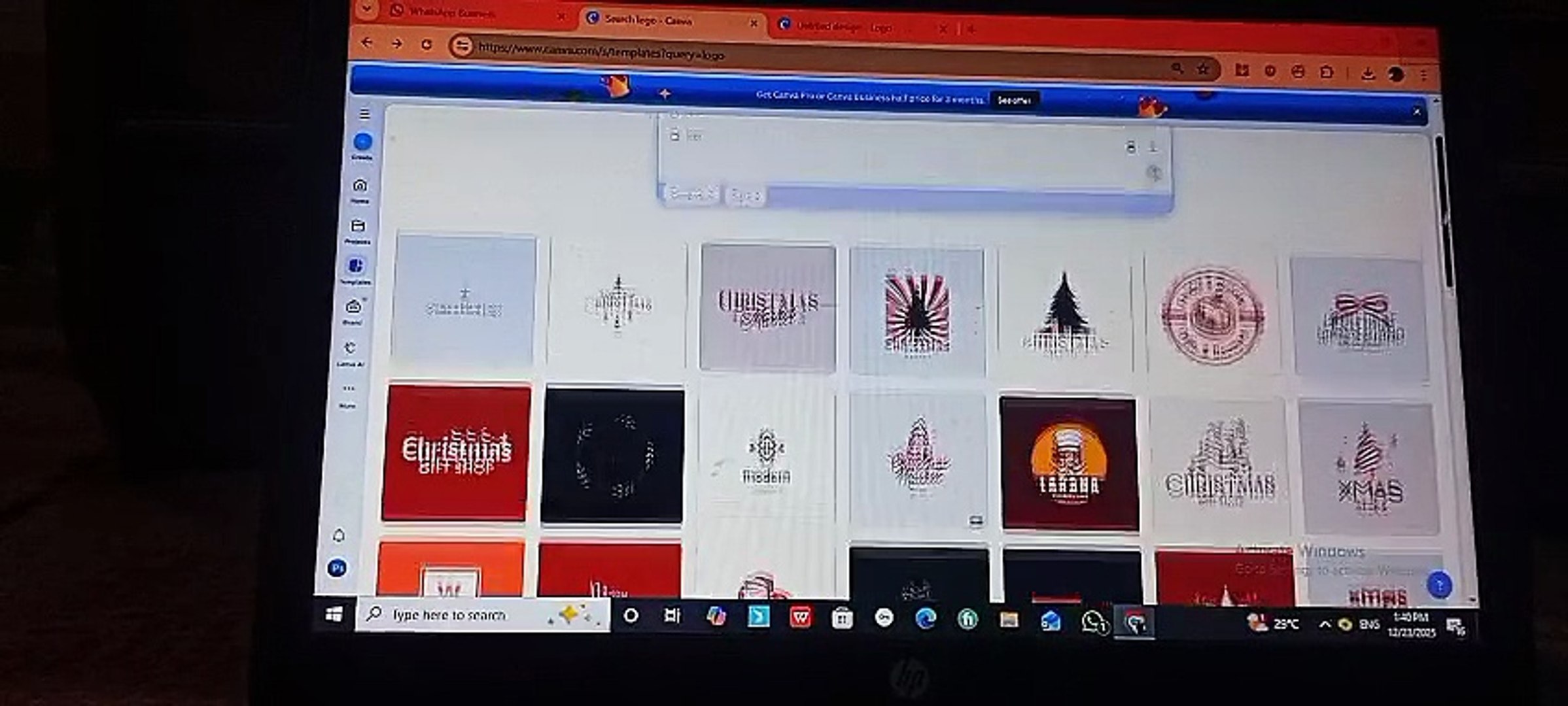 create a design on a logo on canva