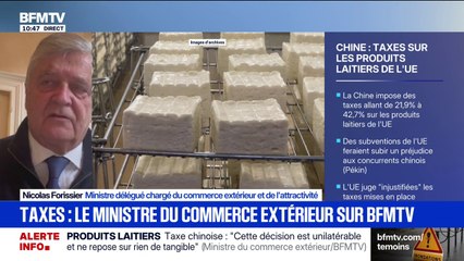 Taxe chinoise sur les produits laitiers: le ministre délégué chargé du commerce extérieur appelle l'UE à renforcer "ses positions" et à être "beaucoup plus unie"