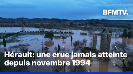 Hérault: les images des inondations après une crue hors norme