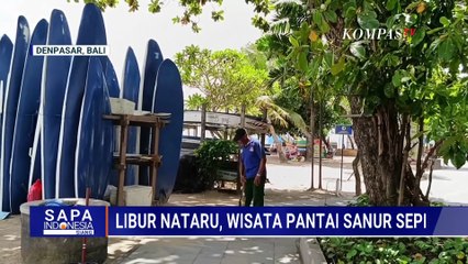 Libur Akhir Tahun, Kunjungan Wisatawan ke Pantai Sanur Turun 20 Persen | SAPA SIANG
