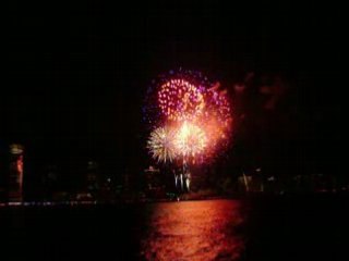 Feu d'artifice à New York