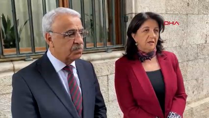 DEM Parti Heyeti, TBMM Başkanı Numan Kurtulmuş ile yaptıkları görüşme sonrasında açıklamalarda bulundu