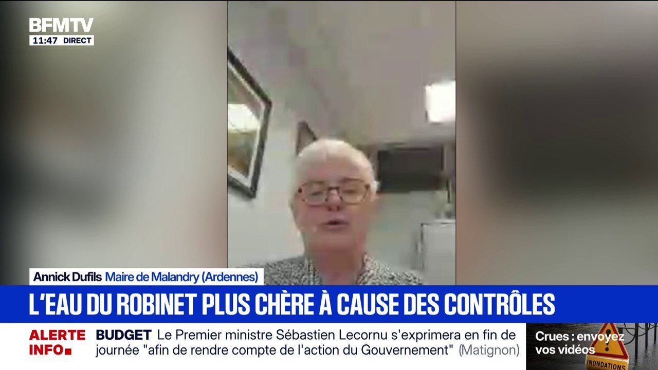 La maire de Malandry dans les Ardennes où l'eau n'est plus potable témoigne sur BFMTV