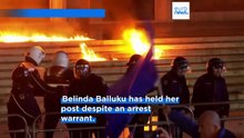 Albanian police arrest four after Molotov cocktails thrown at anti-government protest