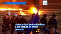 Albanian police arrest four after Molotov cocktails thrown at anti-government protest