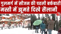 गुलमर्ग में बर्फबारी से बदला नजारा, पर्यटकों ने जमकर उठाया लुत्फ