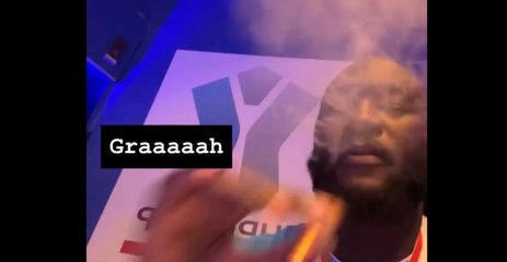VIDEO / Supercoppa al Napoli, Lukaku festeggia col sigaro