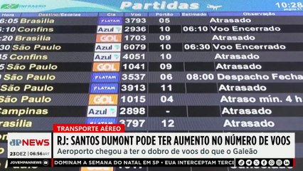 Voos no Santos Dumont (RJ) poderão ser ampliados em 2026
