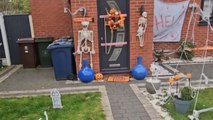 Man showcases his creativity by turning garden into an impressive Halloween spectacle