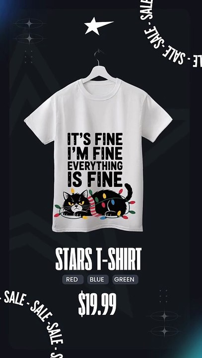 Cute Angry Cat Holiday Scarf Lights Snarky Saying Graphic Design