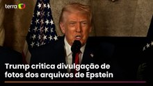 Trump lamenta exposição de fotos dos arquivos de Epstein: ‘Arruina a reputação de alguém’