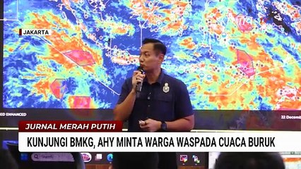 Kunjungi BMKG, AHY Minta Warga Waspada Siklon Tropis Senyar saat Libur Nataru | JMP