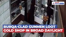 Caught on CAM: Burqa-Clad Gunmen Loot Gold Shop in Broad Daylight! Navi Mumbai Heist