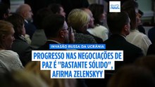Zelenskyy cautelosamente otimista quanto aos progressos nas conversações de paz lideradas pelos EUA