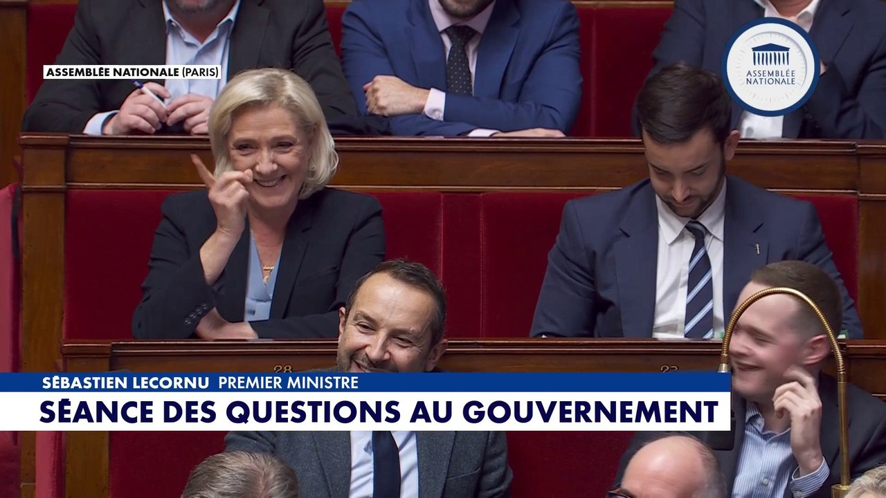 La passe d'armes humoristique entre Marine Le Pen et Sébastien Lecornu