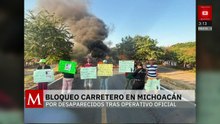 Bloqueo en Buenavista Michoacán por exigencia de justicia para desaparecidos