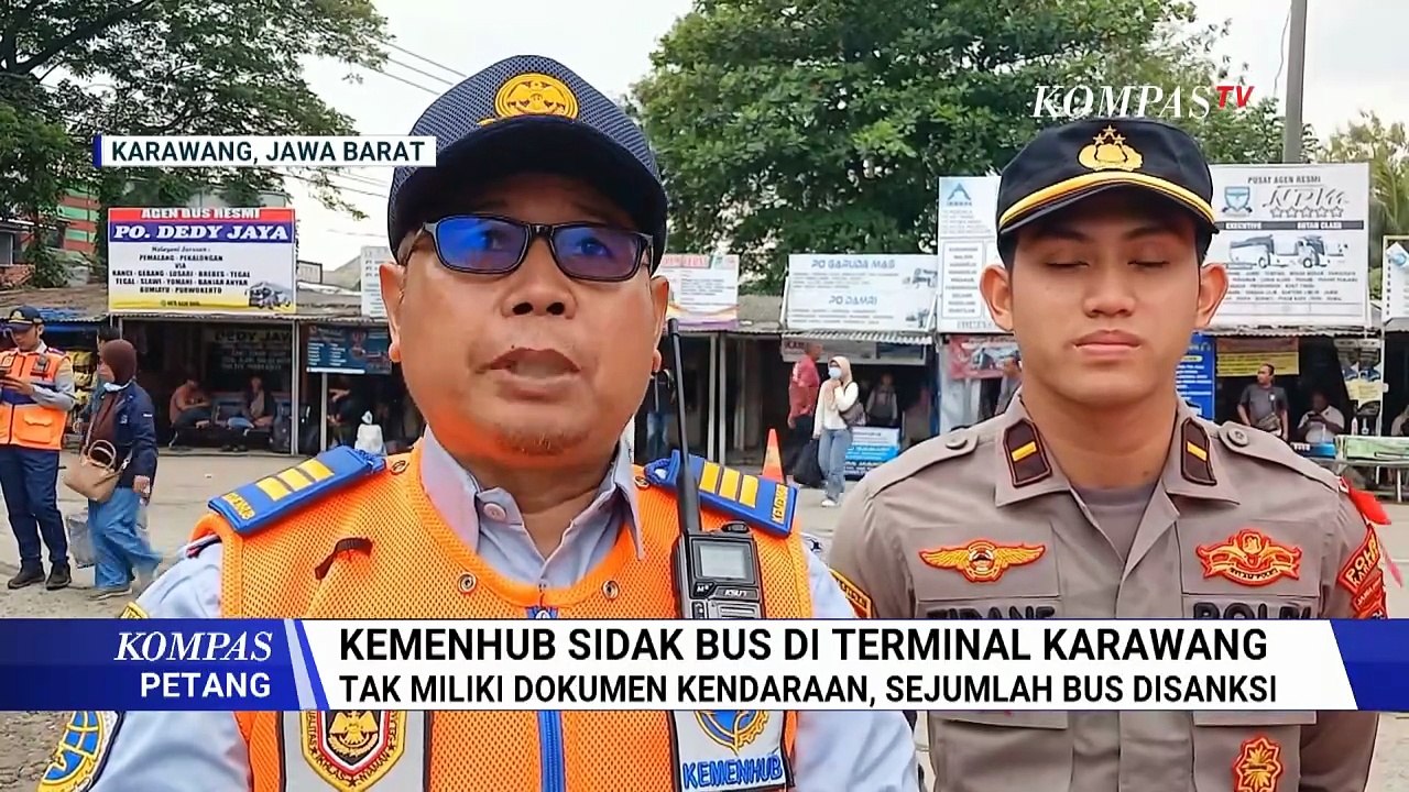 Bus Mudik Nataru Langgar Aturan Terjaring Sidak Kemenhub Karawang, Begini Nasib Penumpang