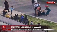 Diyarbakır’da adliye önünde tekmeli-yumruklu kavga