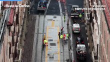 Via Indipendenza vista dall'alto dopo i lavori del tram. Il video