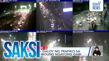 Mabigat na daloy ng trapiko sa NLEX-Northbound ngayong gabi | Saksi