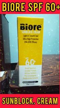 Biore spf 60+ Sunblock cream Light and smooth feel ultra high protection feel uva- uvb effiacy DM for order 03215408902 whatsapp . 03265224907