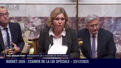 L'Assemblée nationale adopte à l'unanimité la "loi spéciale" en attendant la reprise des discussions budgétaires en janvier