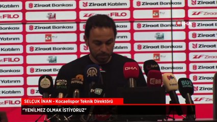 Selçuk İnan'dan iddialı sözler: Yenilmek olmak istiyoruz