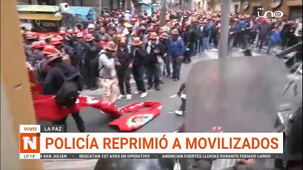 Policía reprimió a movilizados