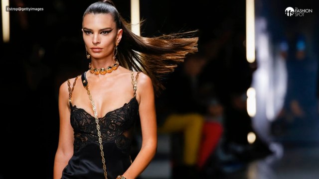 Emily Ratajkowski’s Low-Cut Black Dress Amps up Holiday Mood