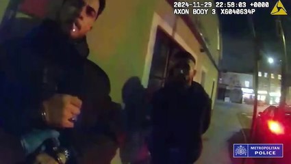 Moment burglars who used Grindr to trick victims into letting them into their homes arrested