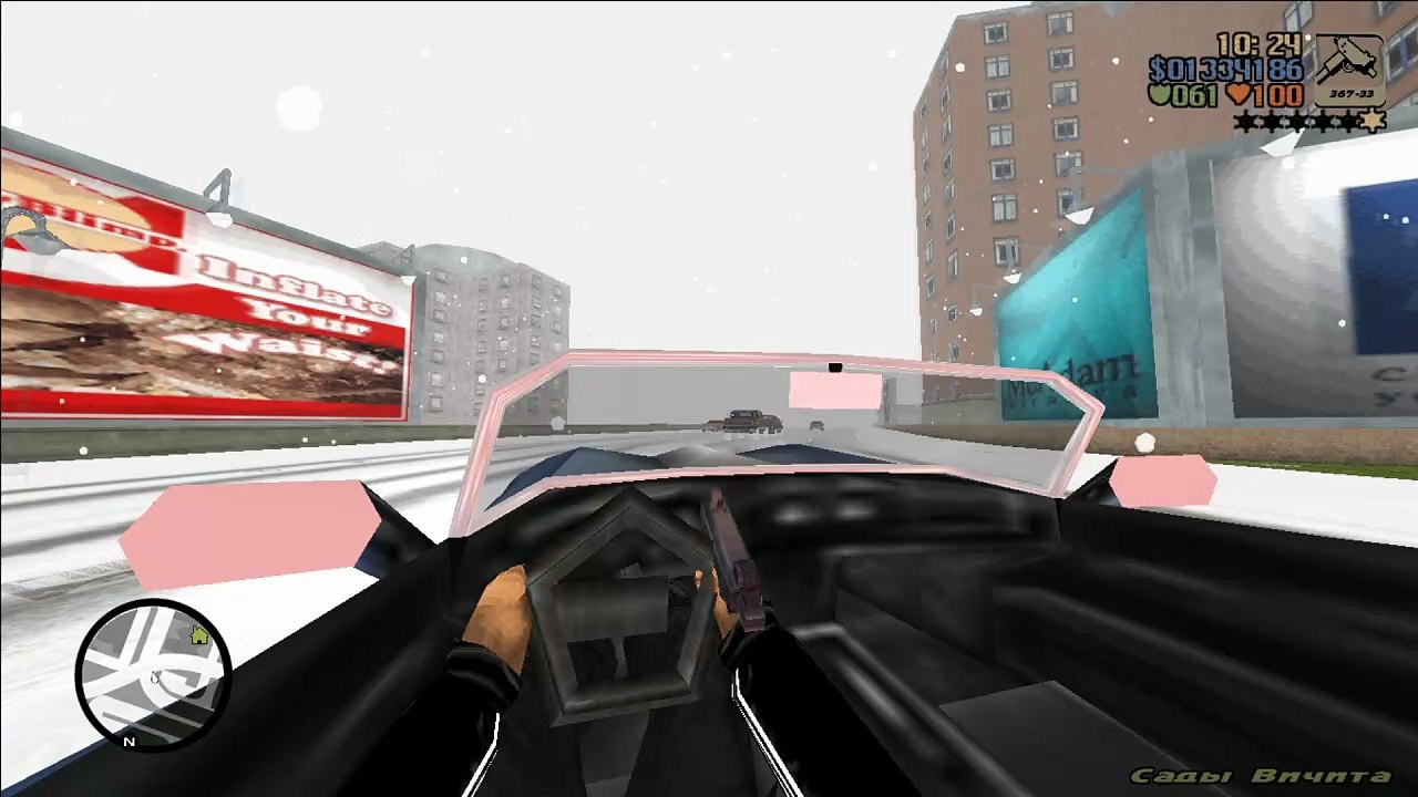 GTA 3, Snow Conversion | Winter mod | Video - 1, First-Person View