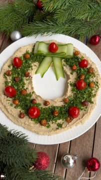 Jour 23 du calendrier de l’avent des recettes - Houmous de Noël 🎅🏼