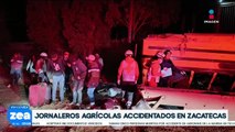 Camión que transportaba jornaleros se accidenta y mueren cinco trabajadores