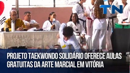 Projeto Taekwondo Solidário oferece aulas gratuitas da arte marcial em Vitória