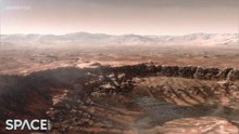 Artist Animation Of Water Flowing Into Ancient Mars Jezero Crater