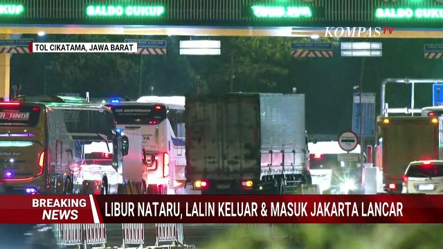 Update! Arus Lalu Lintas di Gerbang Tol Cikatama Ramai Lancar, Jalur Arteri Karawang Mulai Padat