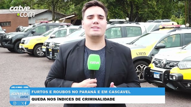 Índices de roubos e furtos têm redução no Paraná