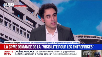 Dette de la France: Amir Reza-Tofighi, président de la CPME, explique "qu'il y a des dettes productives et des dettes improductives"