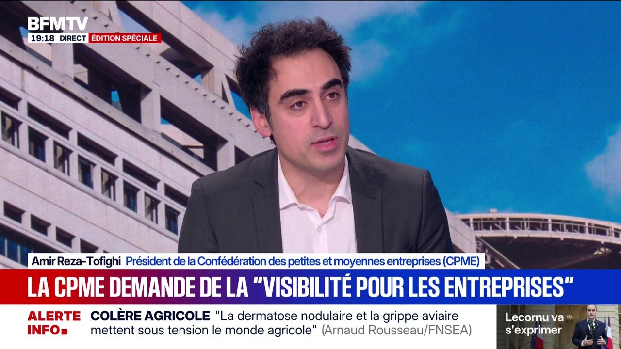 Dette de la France: Amir Reza-Tofighi, président de la CPME, explique "qu'il y a des dettes productives et des dettes improductives"