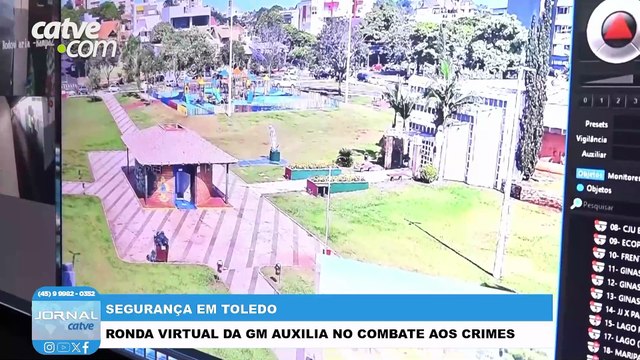 Ronda Virtual amplia monitoramento em espaços públicos de Toledo