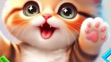 Cute Cat Meow Meow 😺 Funny Kitty Dance | AI Cartoon #Shorts
